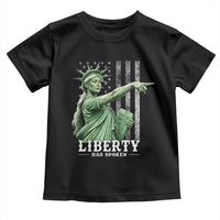 Liberty Has Spoken Toddler T Shirt Funny Basketball Statue of Liberty Pointing Meme