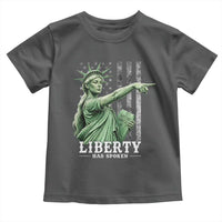 Liberty Has Spoken Toddler T Shirt Funny Basketball Statue of Liberty Pointing Meme