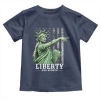 Liberty Has Spoken Toddler T Shirt Funny Basketball Statue of Liberty Pointing Meme