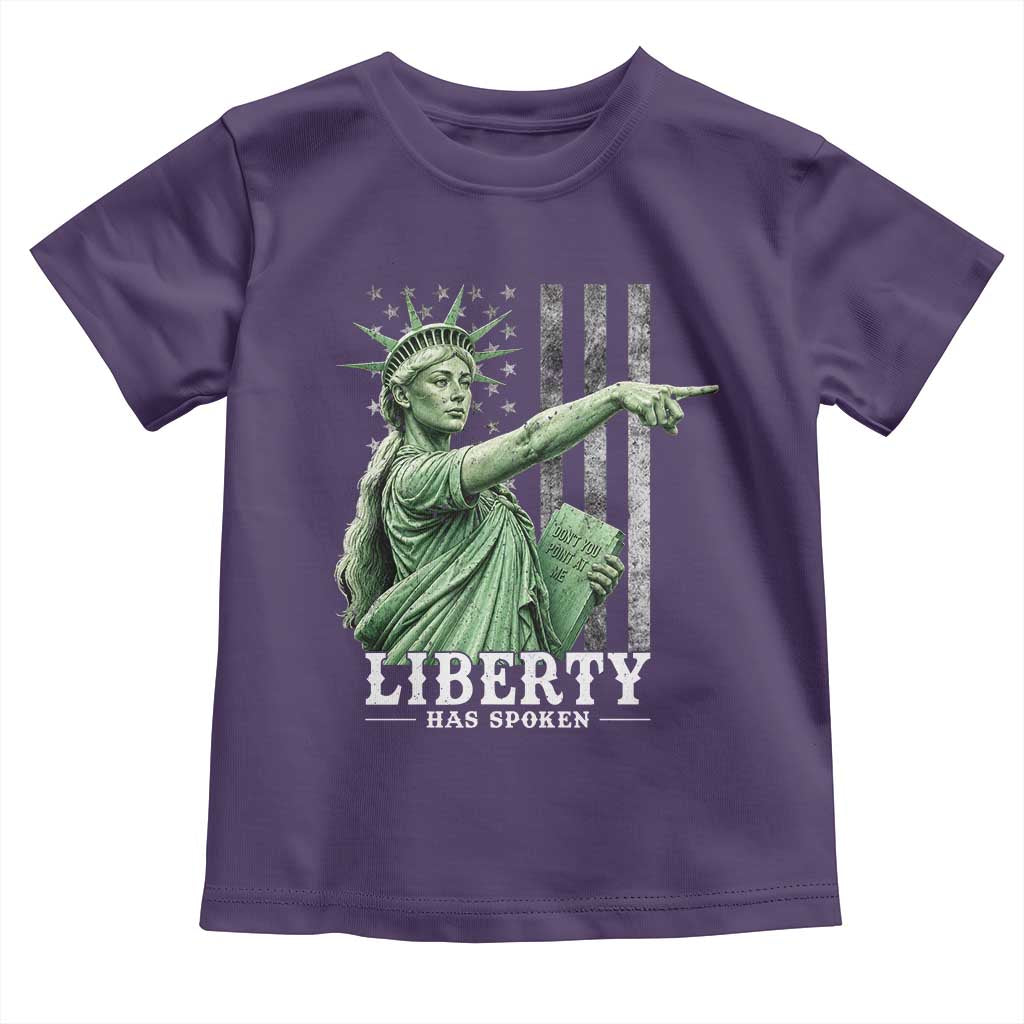 Liberty Has Spoken Toddler T Shirt Funny Basketball Statue of Liberty Pointing Meme