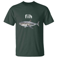Funny Fih Shark Misspelled Fish Meme T Shirt Great White Shark Lover