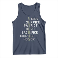 Veterans Valor Service Patriot Hero Sacrifice Courage Honor Tank Top - Wonder Print Shop