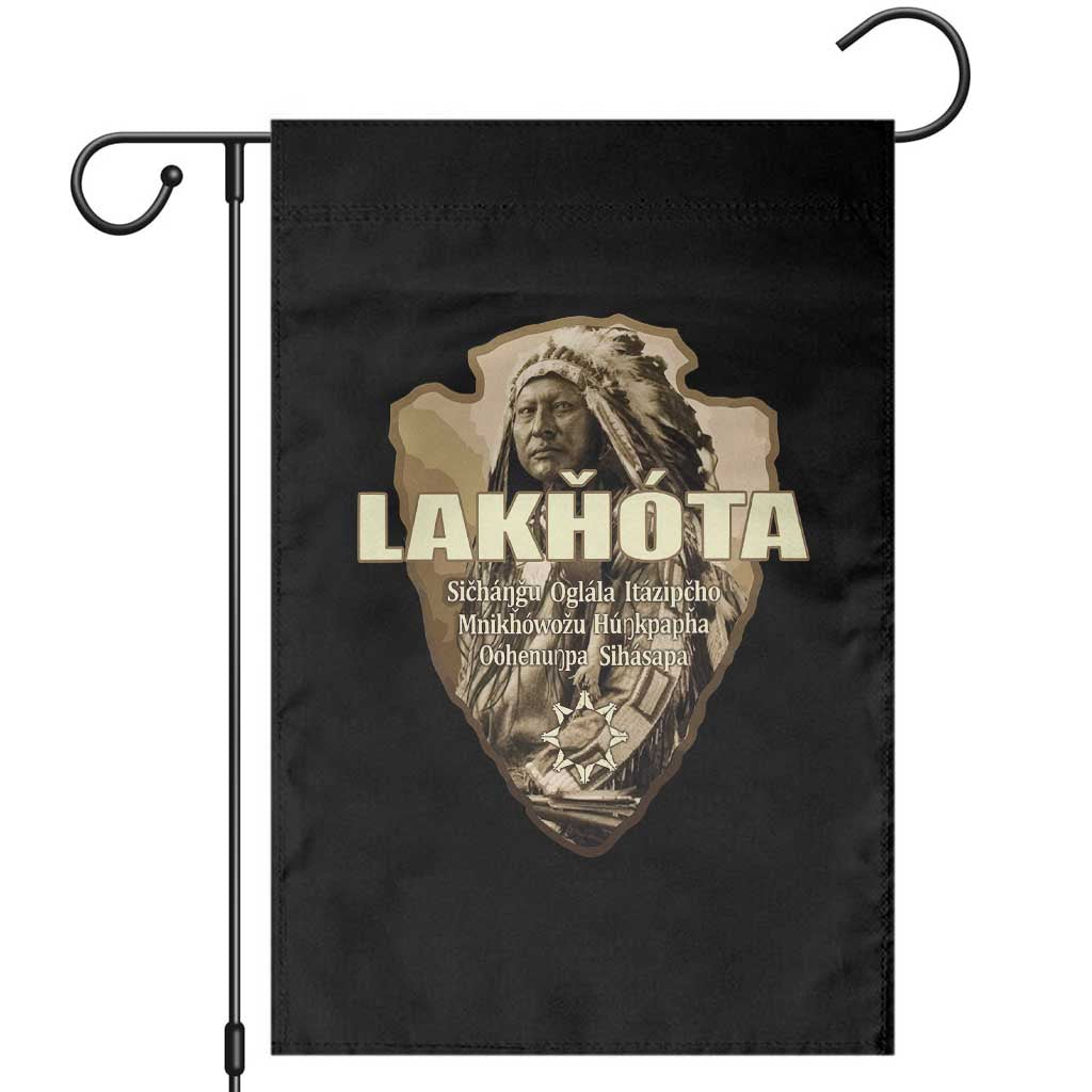 Chief Spotted Elk Lakhota Lakota Sioux Native American Indian Garden Flag - Wonder Print Shop