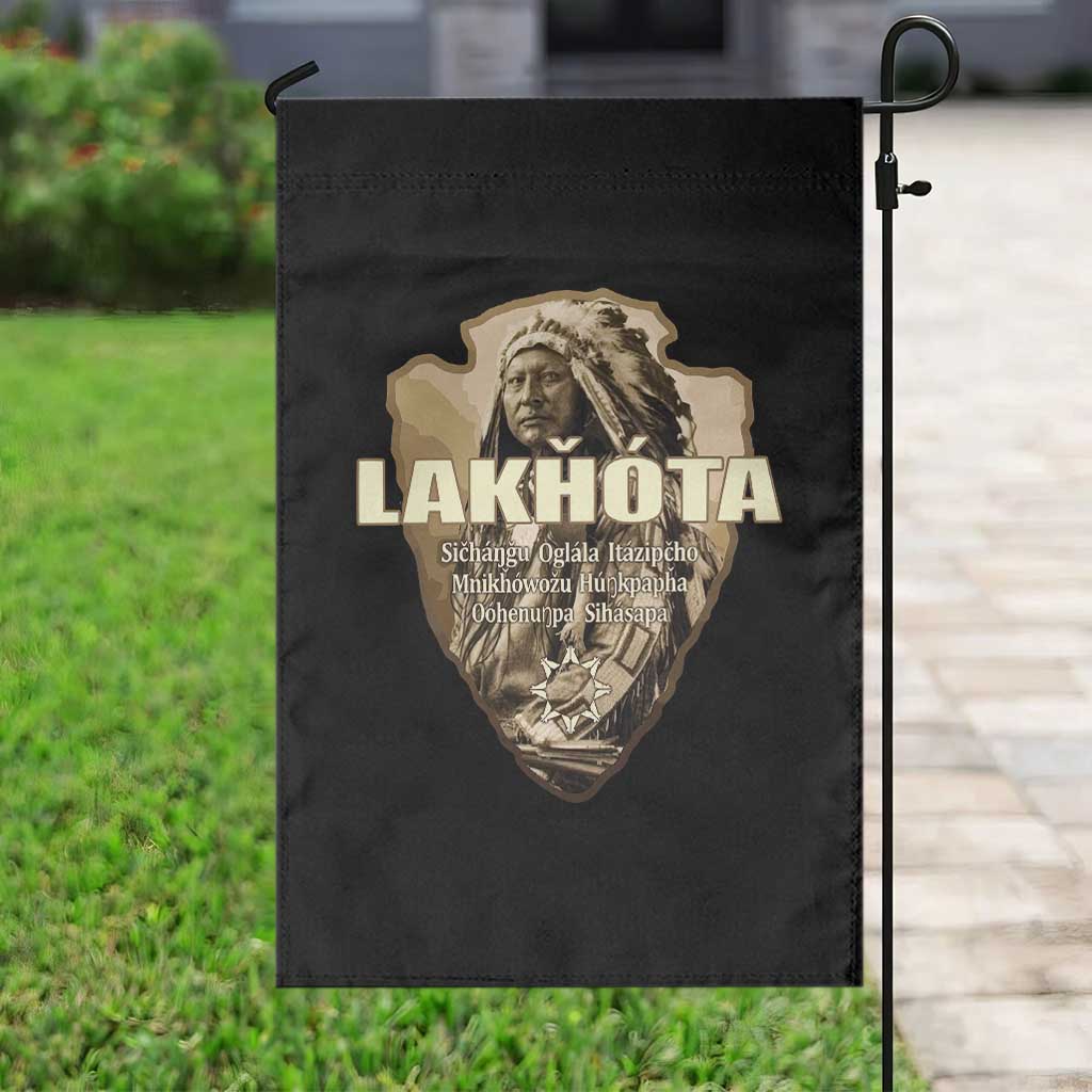 Chief Spotted Elk Lakhota Lakota Sioux Native American Indian Garden Flag - Wonder Print Shop