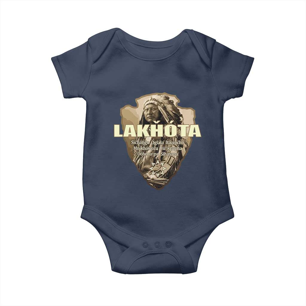 Chief Spotted Elk Lakhota Lakota Sioux Native American Indian Baby Onesie - Wonder Print Shop