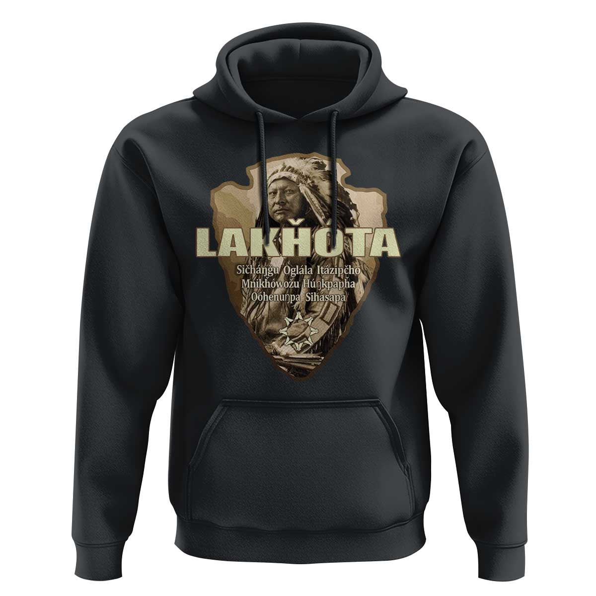 Chief Spotted Elk Lakhota Lakota Sioux Native American Indian Hoodie - Wonder Print Shop