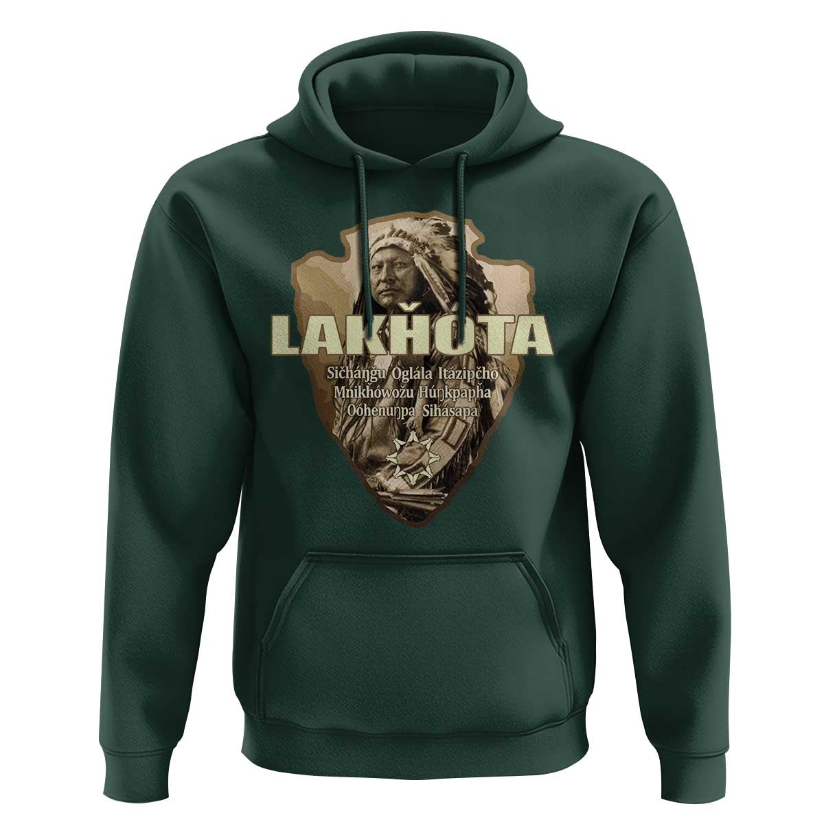 Chief Spotted Elk Lakhota Lakota Sioux Native American Indian Hoodie - Wonder Print Shop