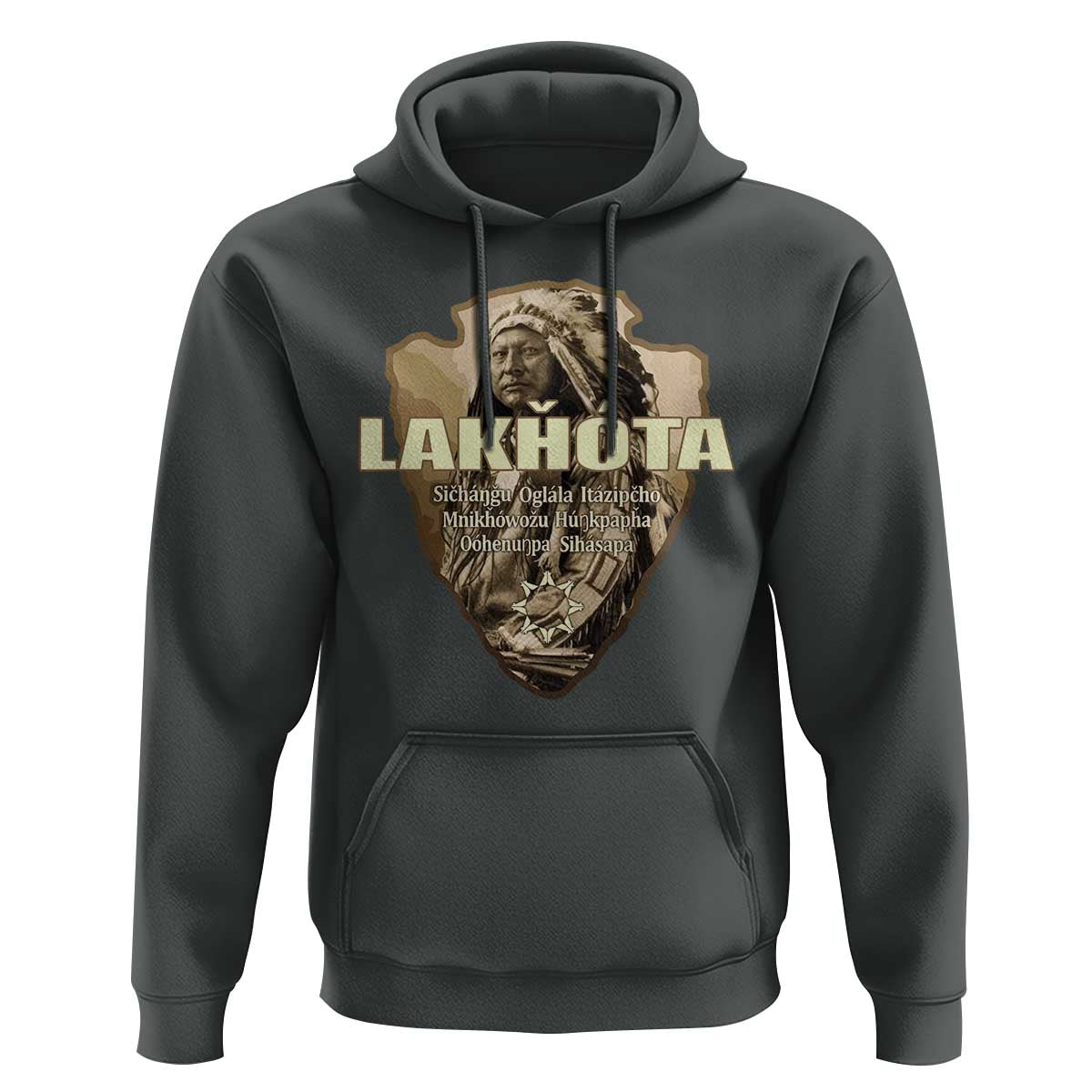 Chief Spotted Elk Lakhota Lakota Sioux Native American Indian Hoodie - Wonder Print Shop