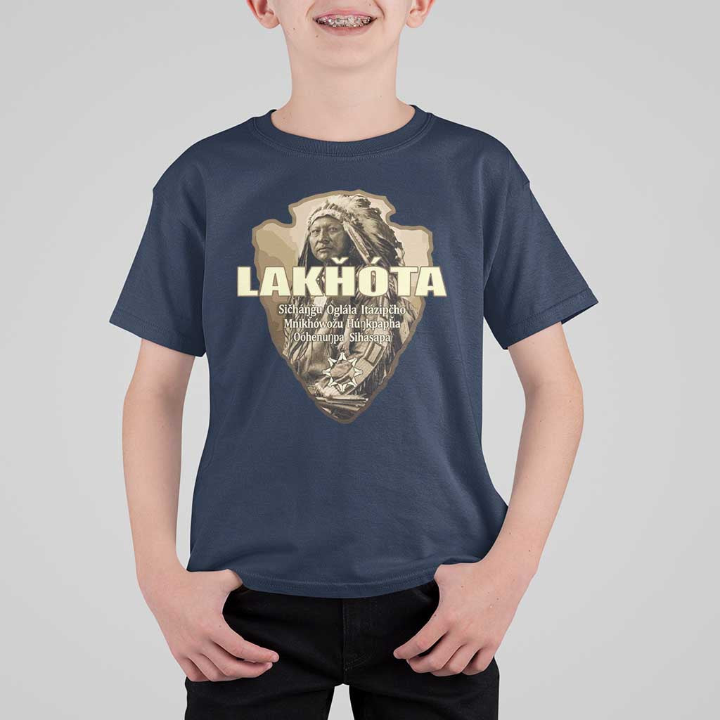 Chief Spotted Elk Lakhota Lakota Sioux Native American Indian T Shirt For Kid - Wonder Print Shop