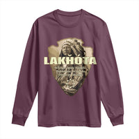Chief Spotted Elk Lakhota Lakota Sioux Native American Indian Long Sleeve Shirt - Wonder Print Shop