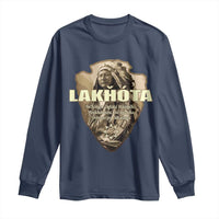 Chief Spotted Elk Lakhota Lakota Sioux Native American Indian Long Sleeve Shirt - Wonder Print Shop