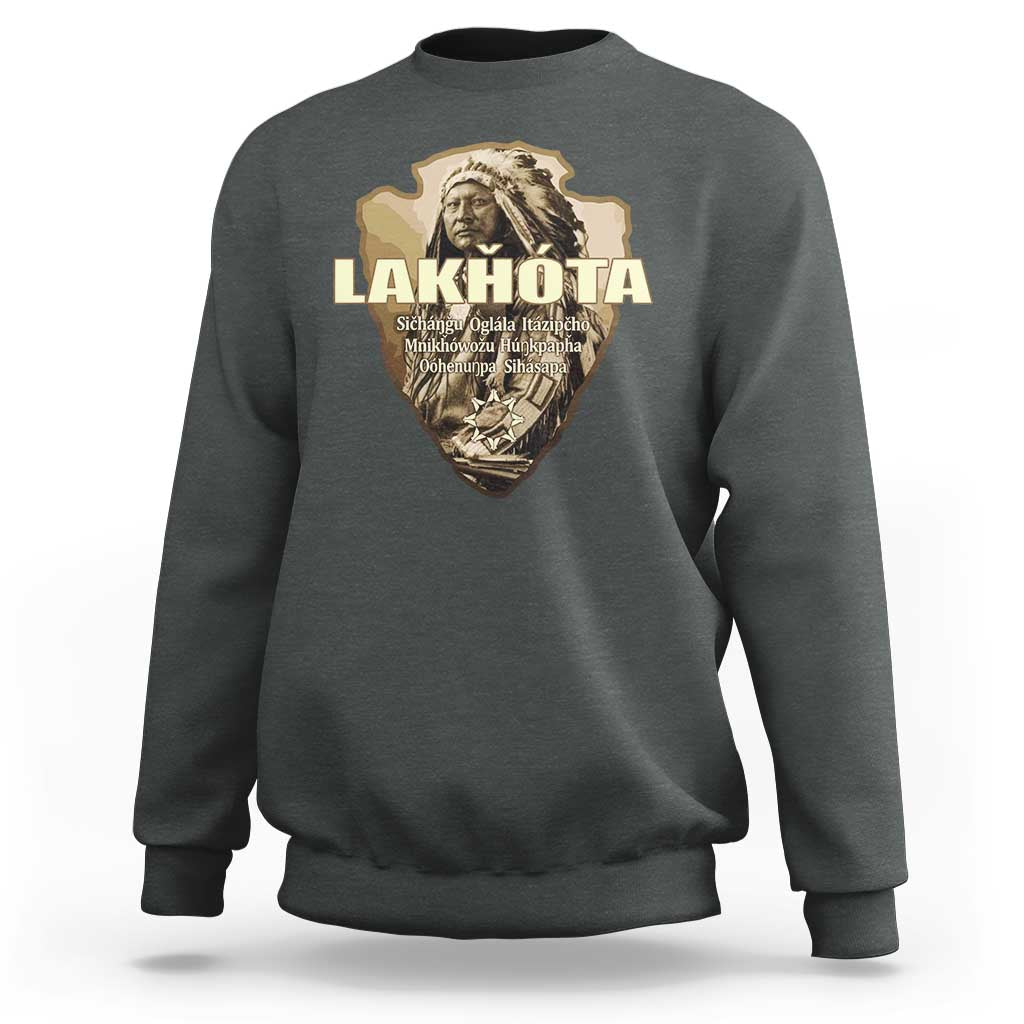 Chief Spotted Elk Lakhota Lakota Sioux Native American Indian Sweatshirt - Wonder Print Shop