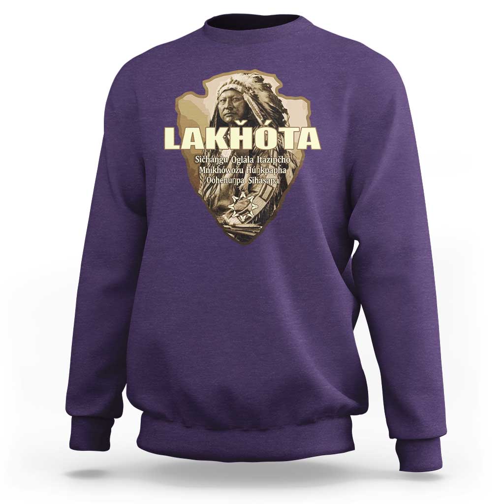 Chief Spotted Elk Lakhota Lakota Sioux Native American Indian Sweatshirt - Wonder Print Shop