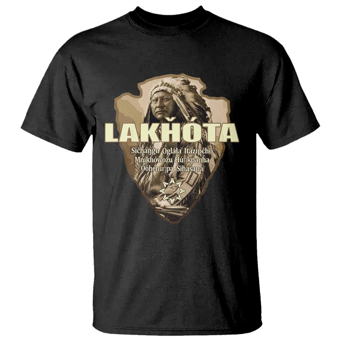 Chief Spotted Elk Lakhota Lakota Sioux Native American Indian T Shirt - Wonder Print Shop