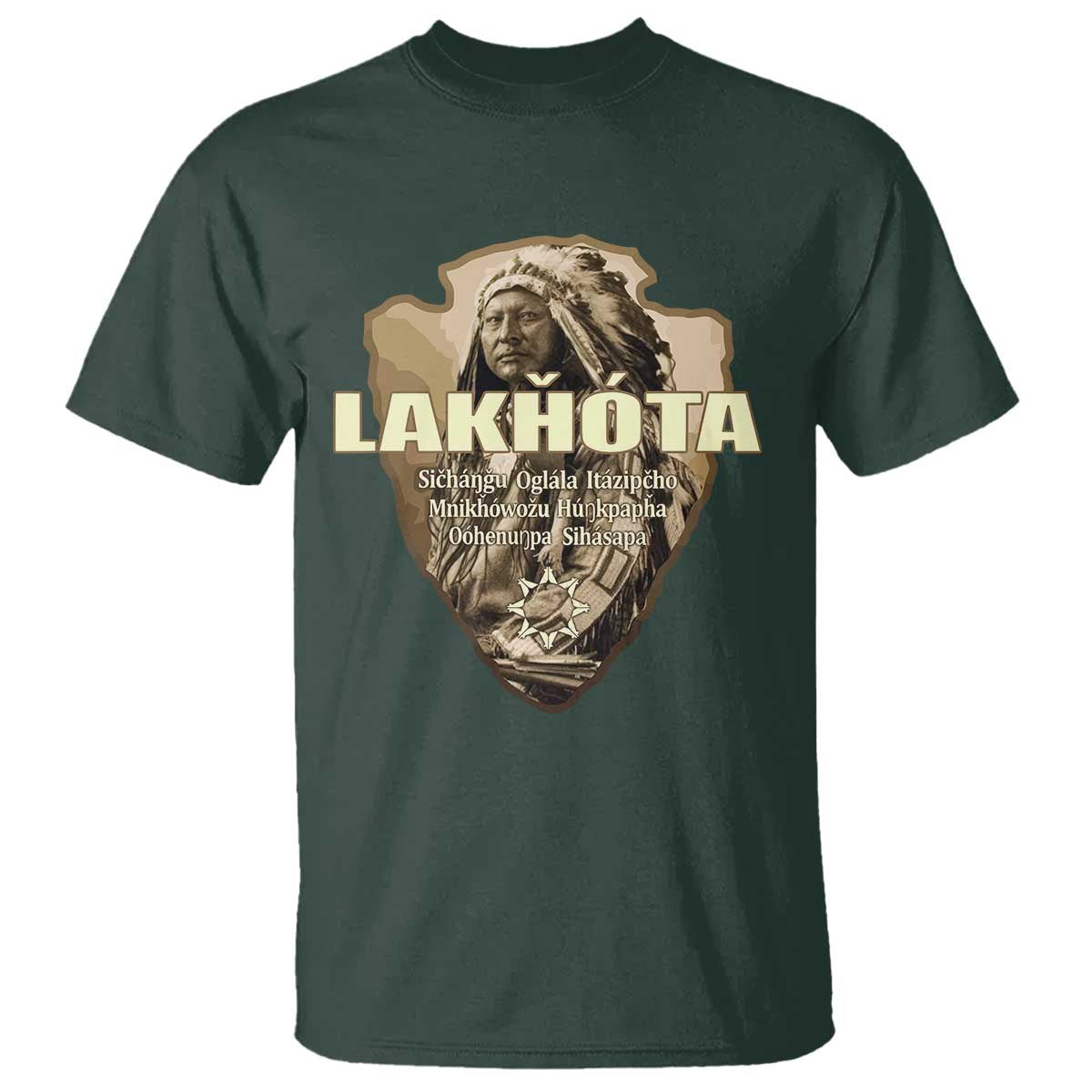 Chief Spotted Elk Lakhota Lakota Sioux Native American Indian T Shirt - Wonder Print Shop