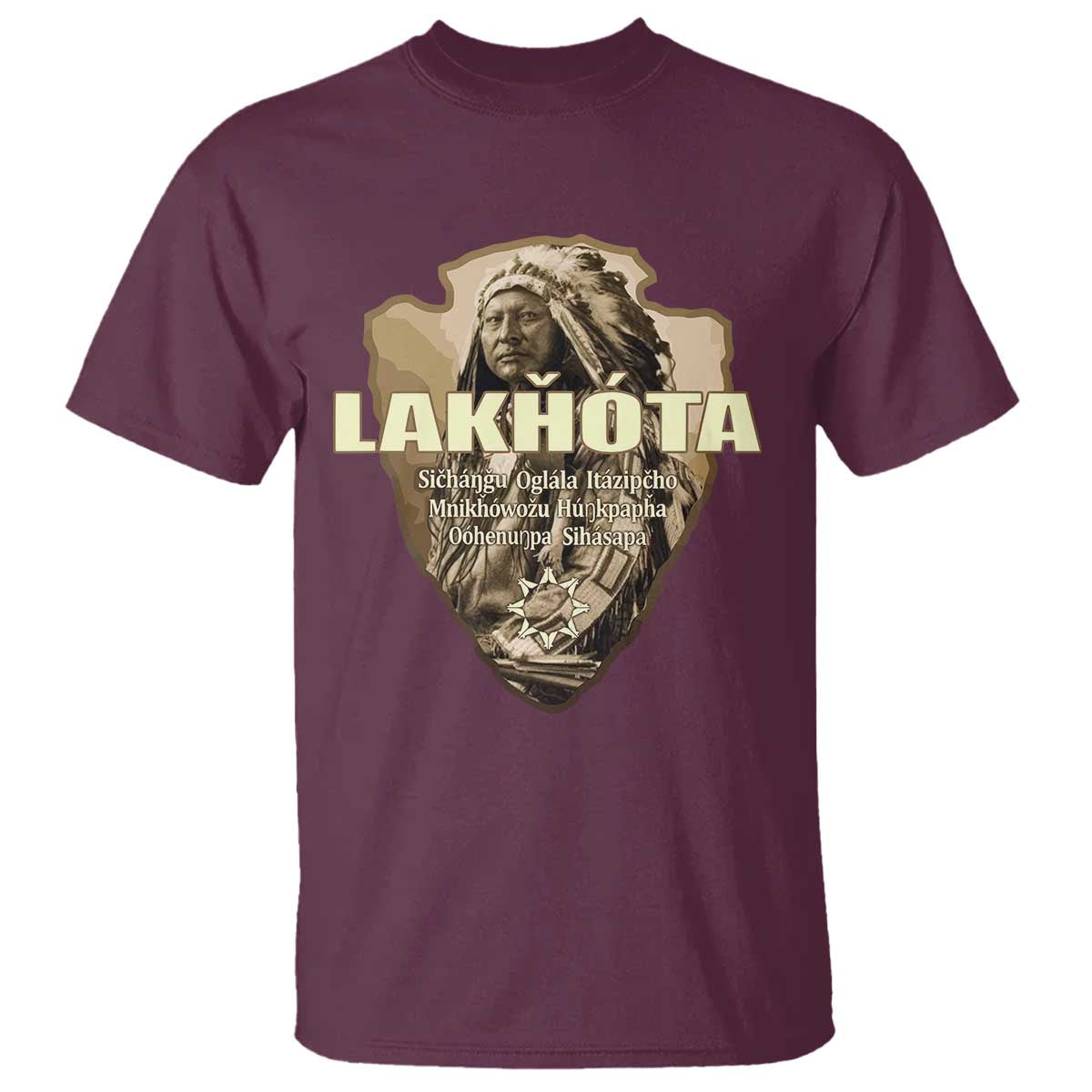 Chief Spotted Elk Lakhota Lakota Sioux Native American Indian T Shirt - Wonder Print Shop