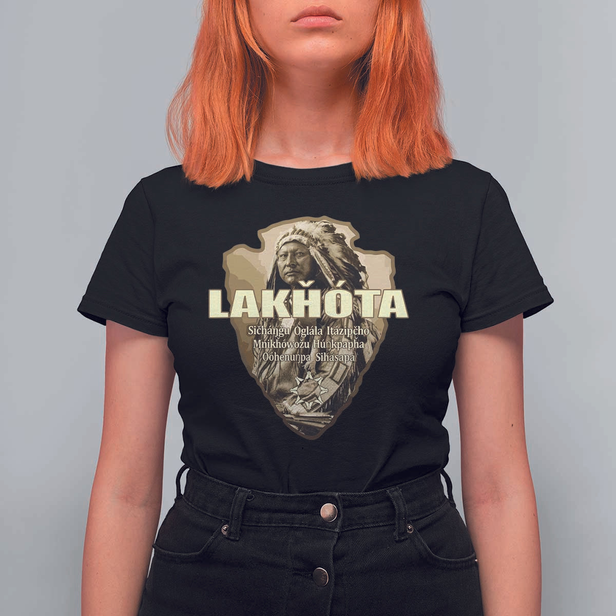 Chief Spotted Elk Lakhota Lakota Sioux Native American Indian T Shirt For Women - Wonder Print Shop
