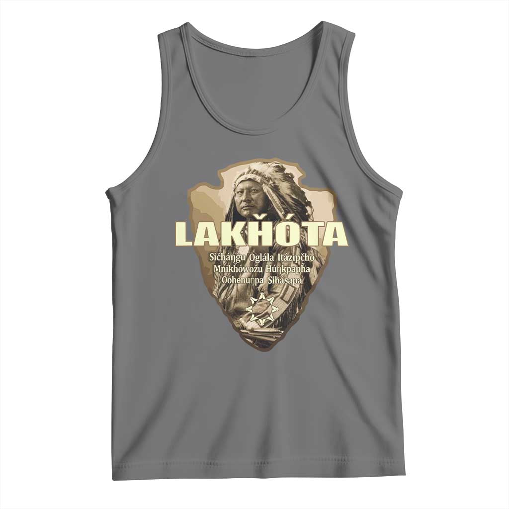 Chief Spotted Elk Lakhota Lakota Sioux Native American Indian Tank Top - Wonder Print Shop