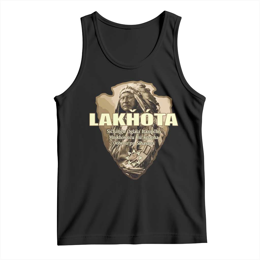 Chief Spotted Elk Lakhota Lakota Sioux Native American Indian Tank Top - Wonder Print Shop
