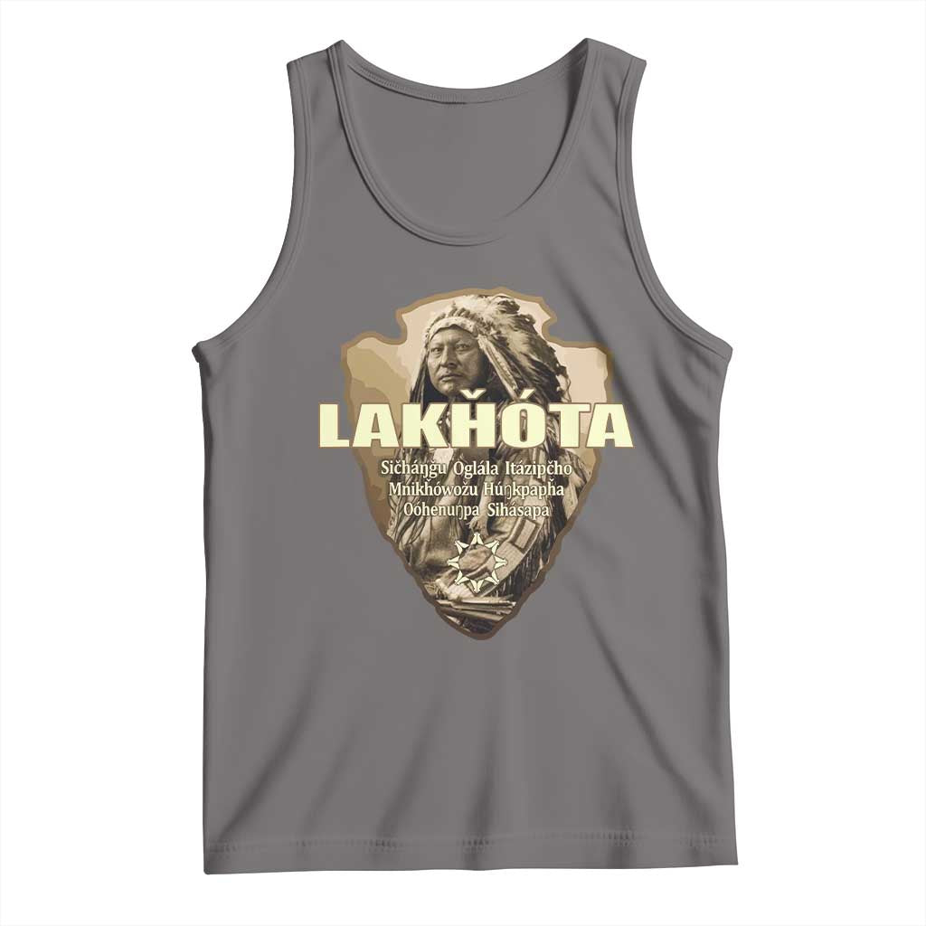Chief Spotted Elk Lakhota Lakota Sioux Native American Indian Tank Top - Wonder Print Shop