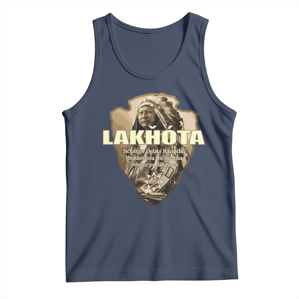 Chief Spotted Elk Lakhota Lakota Sioux Native American Indian Tank Top - Wonder Print Shop