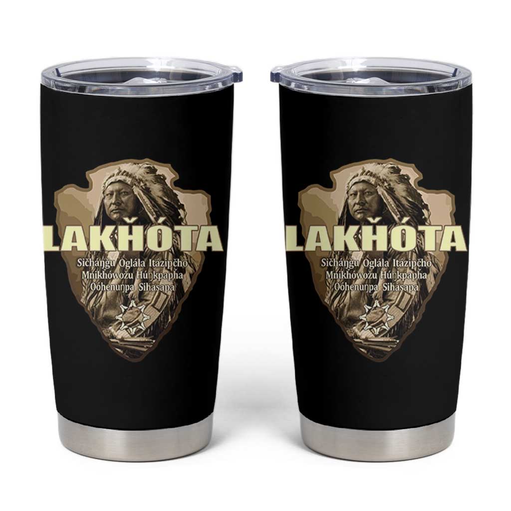 Chief Spotted Elk Lakhota Lakota Sioux Native American Indian Tumbler Cup - Wonder Print Shop