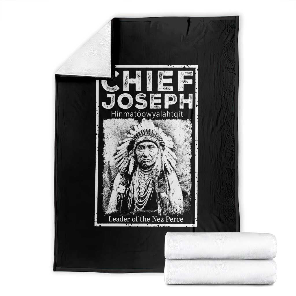 Native American Chief Joseph Throw Blanket Leader Of The Nez Perce Indian History - Wonder Print Shop
