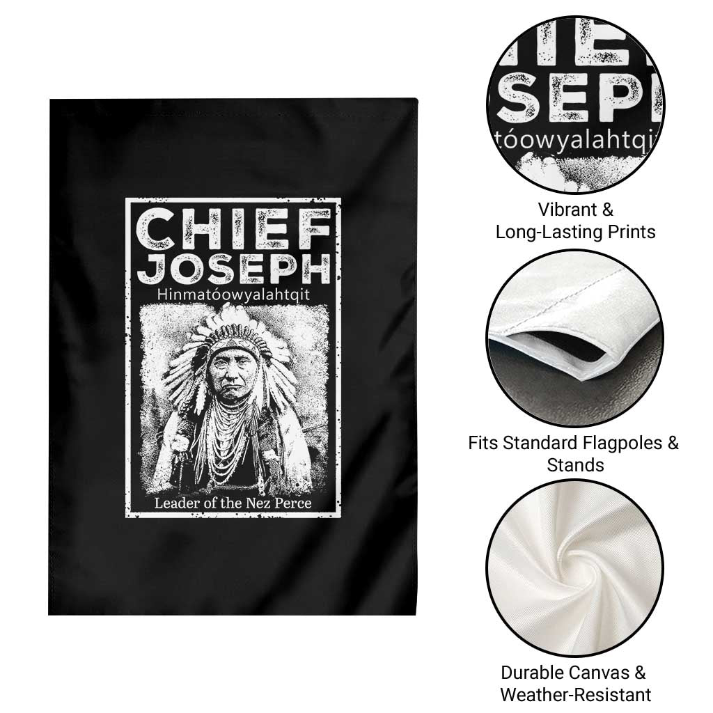 Native American Chief Joseph Garden Flag Leader Of The Nez Perce Indian History - Wonder Print Shop