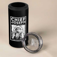 Native American Chief Joseph 4 in 1 Can Cooler Tumbler Leader Of The Nez Perce Indian History - Wonder Print Shop
