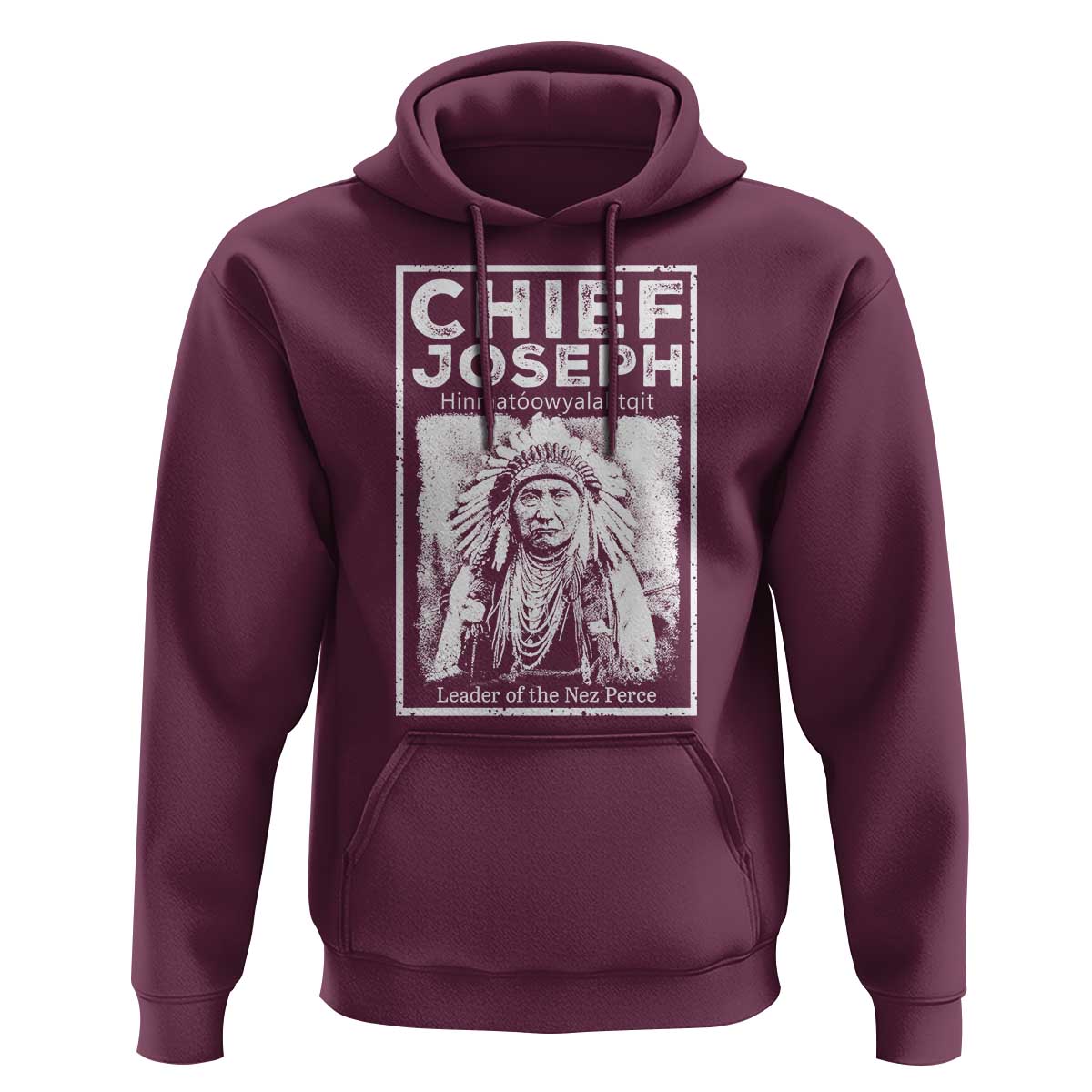 Native American Chief Joseph Hoodie Leader Of The Nez Perce Indian History - Wonder Print Shop