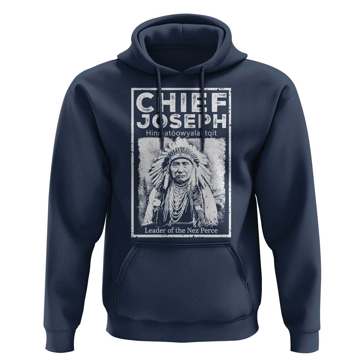 Native American Chief Joseph Hoodie Leader Of The Nez Perce Indian History - Wonder Print Shop
