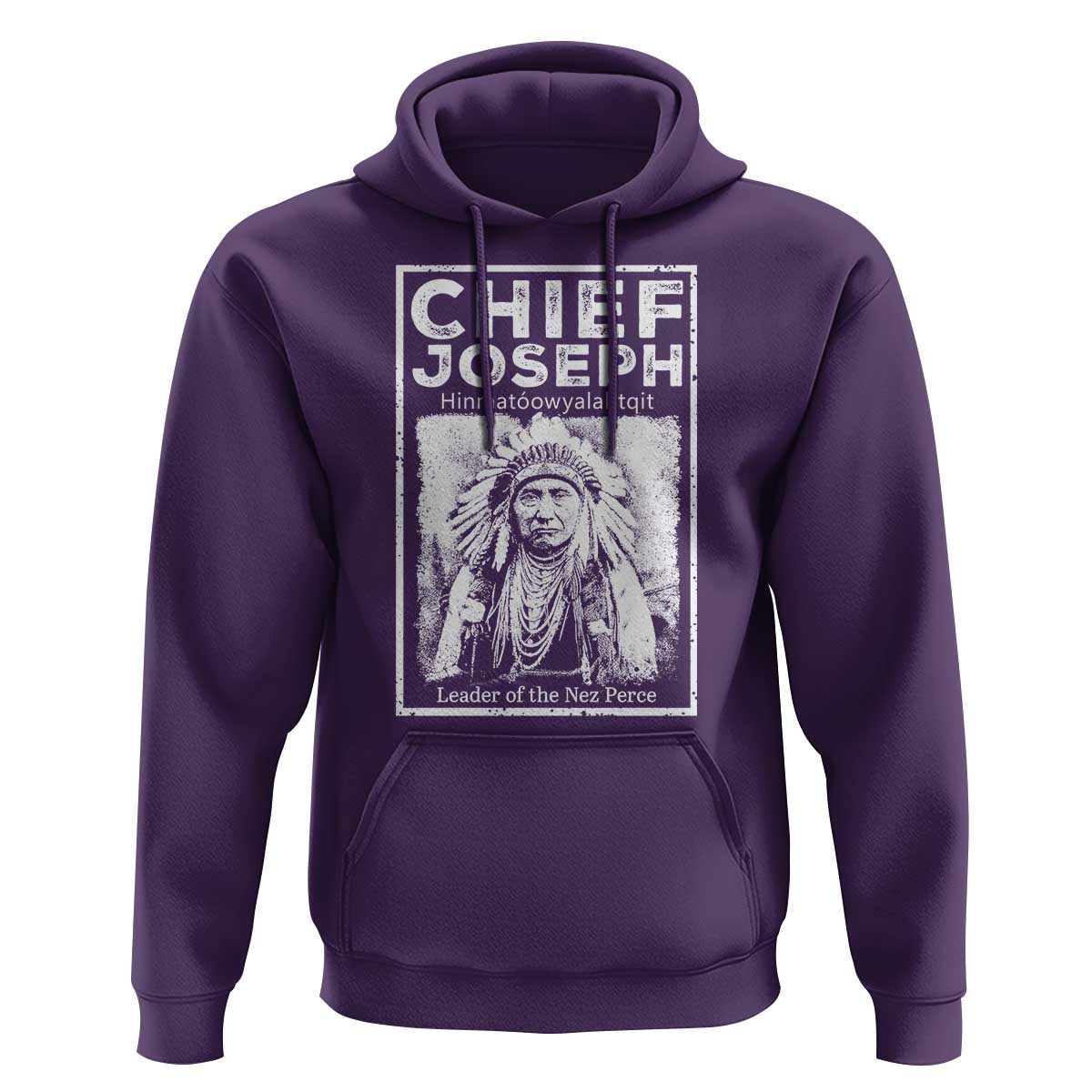 Native American Chief Joseph Hoodie Leader Of The Nez Perce Indian History - Wonder Print Shop