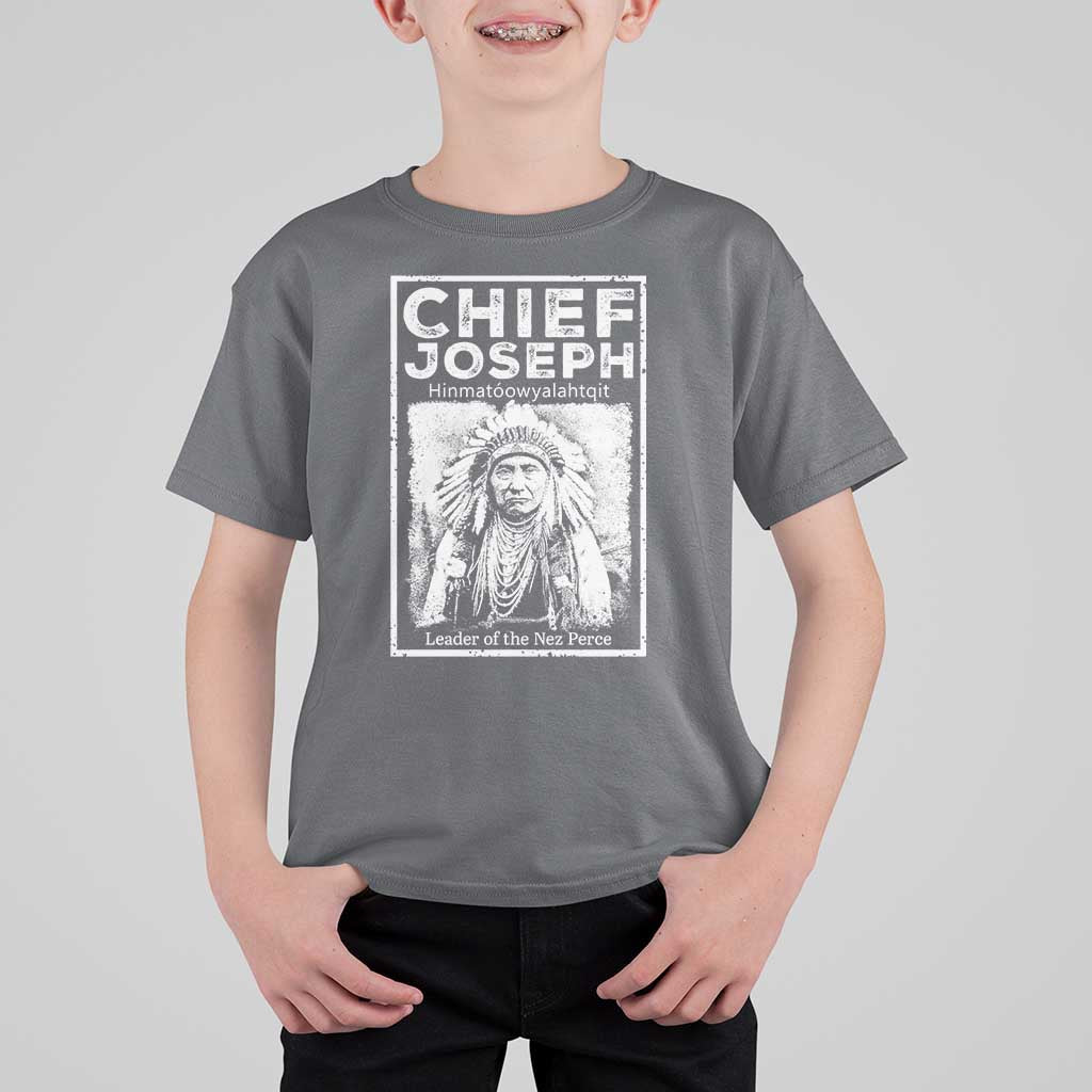 Native American Chief Joseph T Shirt For Kid Leader Of The Nez Perce Indian History - Wonder Print Shop