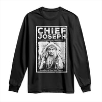 Native American Chief Joseph Long Sleeve Shirt Leader Of The Nez Perce Indian History - Wonder Print Shop