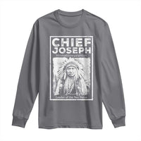 Native American Chief Joseph Long Sleeve Shirt Leader Of The Nez Perce Indian History - Wonder Print Shop