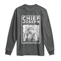 Native American Chief Joseph Long Sleeve Shirt Leader Of The Nez Perce Indian History - Wonder Print Shop