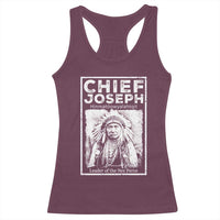 Native American Chief Joseph Racerback Tank Top Leader Of The Nez Perce Indian History - Wonder Print Shop
