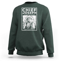 Native American Chief Joseph Sweatshirt Leader Of The Nez Perce Indian History - Wonder Print Shop
