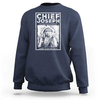 Native American Chief Joseph Sweatshirt Leader Of The Nez Perce Indian History - Wonder Print Shop
