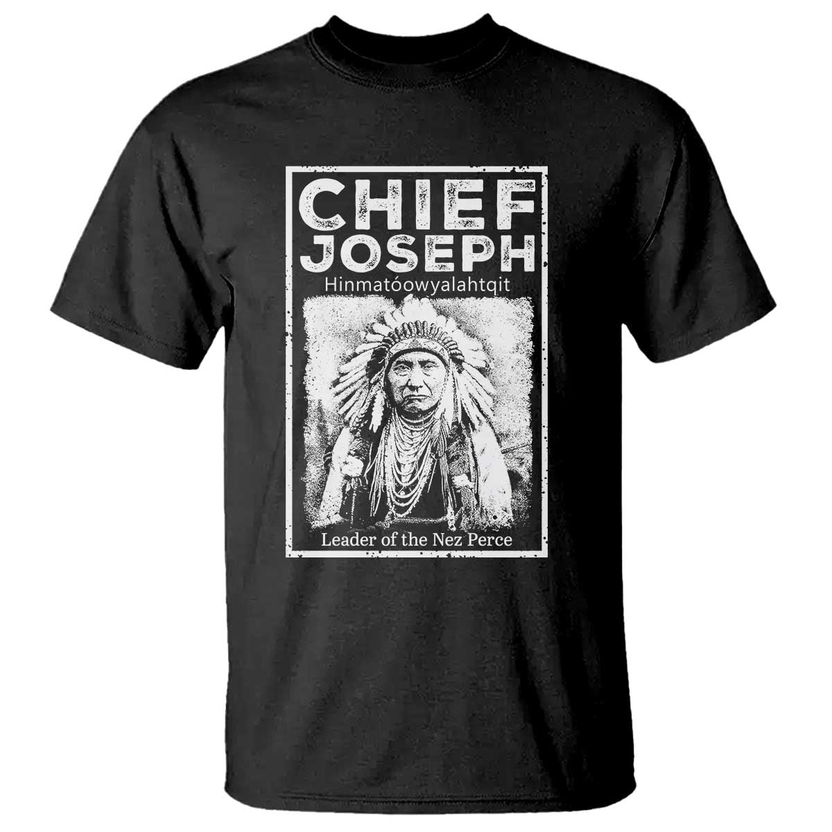 Native American Chief Joseph T Shirt Leader Of The Nez Perce Indian History - Wonder Print Shop