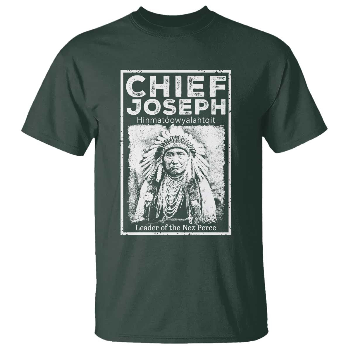 Native American Chief Joseph T Shirt Leader Of The Nez Perce Indian History - Wonder Print Shop