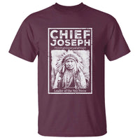 Native American Chief Joseph T Shirt Leader Of The Nez Perce Indian History - Wonder Print Shop
