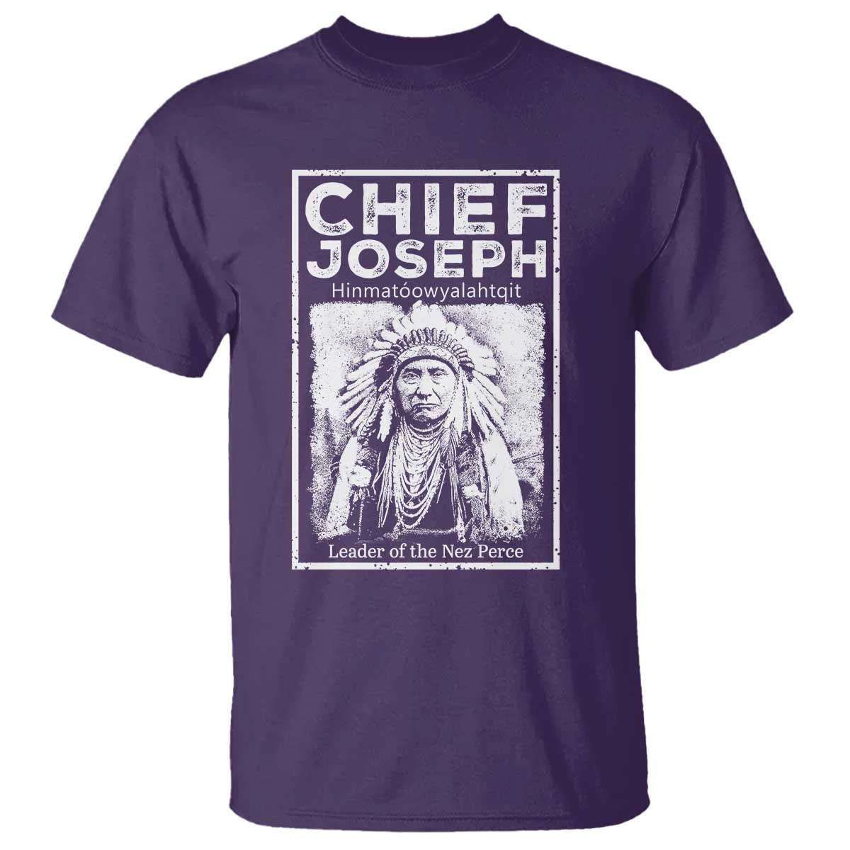 Native American Chief Joseph T Shirt Leader Of The Nez Perce Indian History - Wonder Print Shop