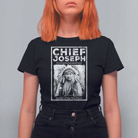 Native American Chief Joseph T Shirt For Women Leader Of The Nez Perce Indian History - Wonder Print Shop