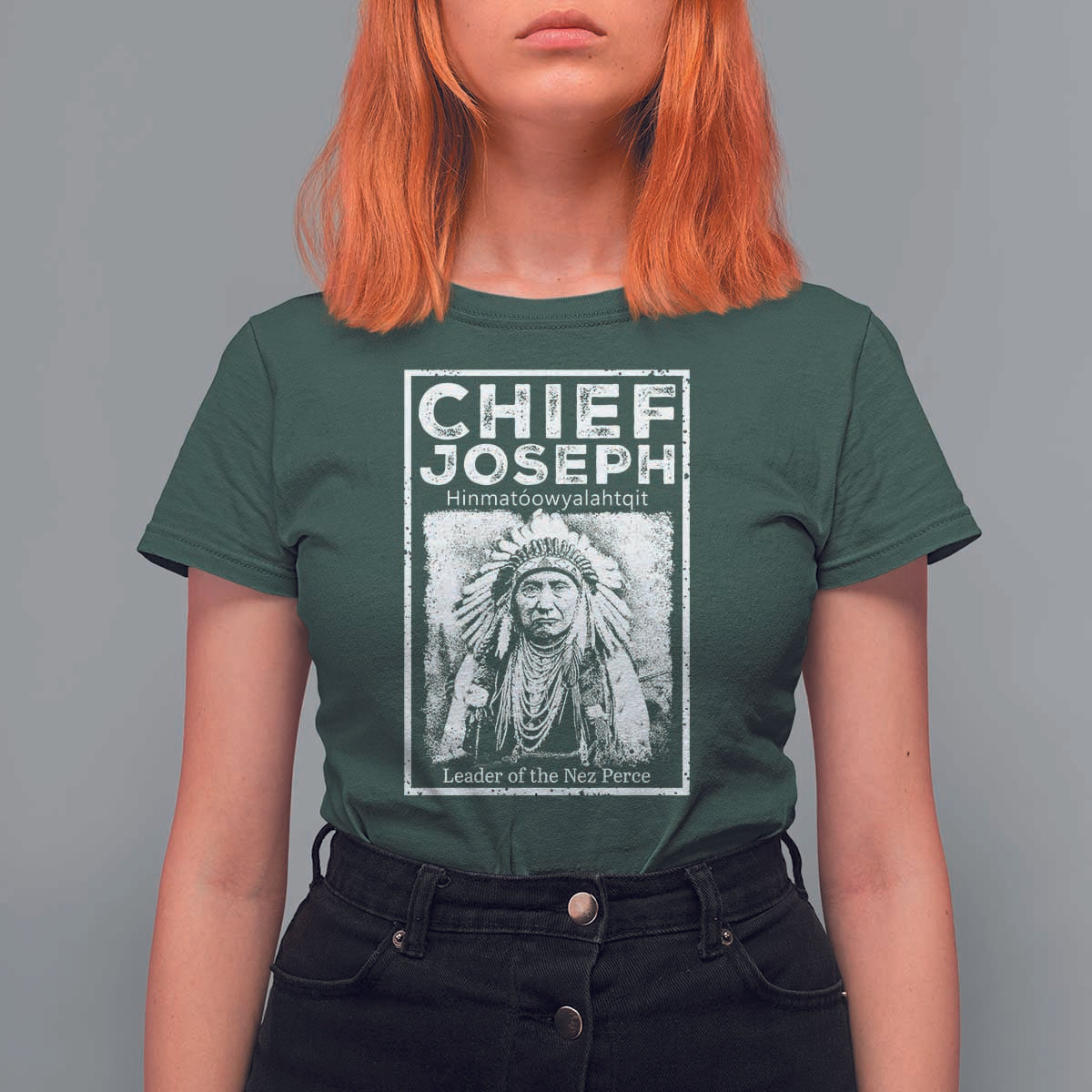 Native American Chief Joseph T Shirt For Women Leader Of The Nez Perce Indian History - Wonder Print Shop