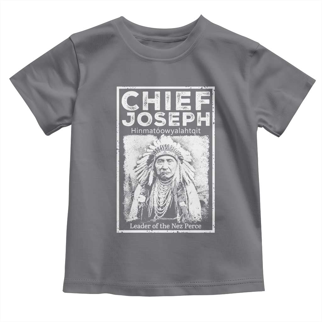 Native American Chief Joseph Toddler T Shirt Leader Of The Nez Perce Indian History - Wonder Print Shop
