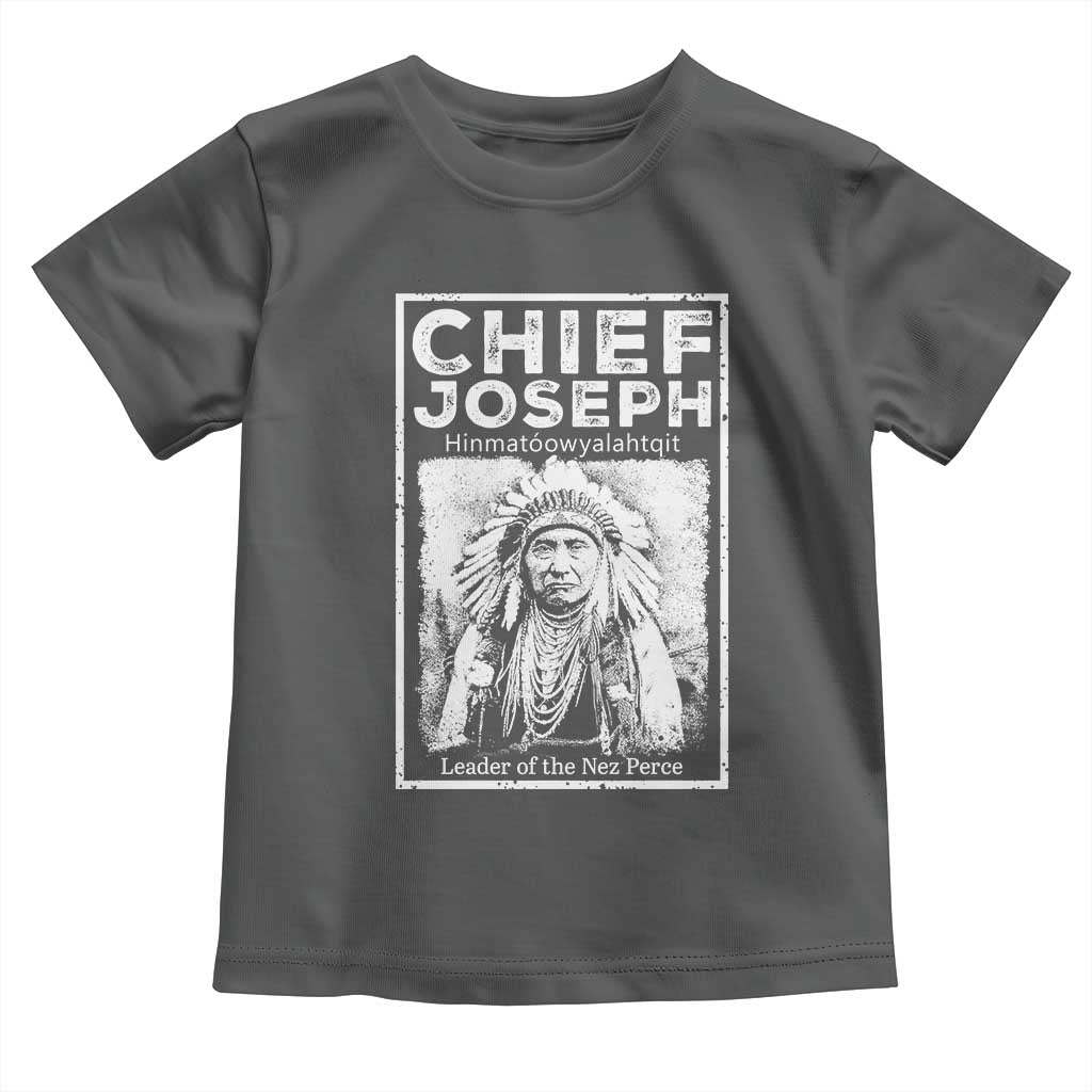 Native American Chief Joseph Toddler T Shirt Leader Of The Nez Perce Indian History - Wonder Print Shop