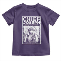 Native American Chief Joseph Toddler T Shirt Leader Of The Nez Perce Indian History - Wonder Print Shop
