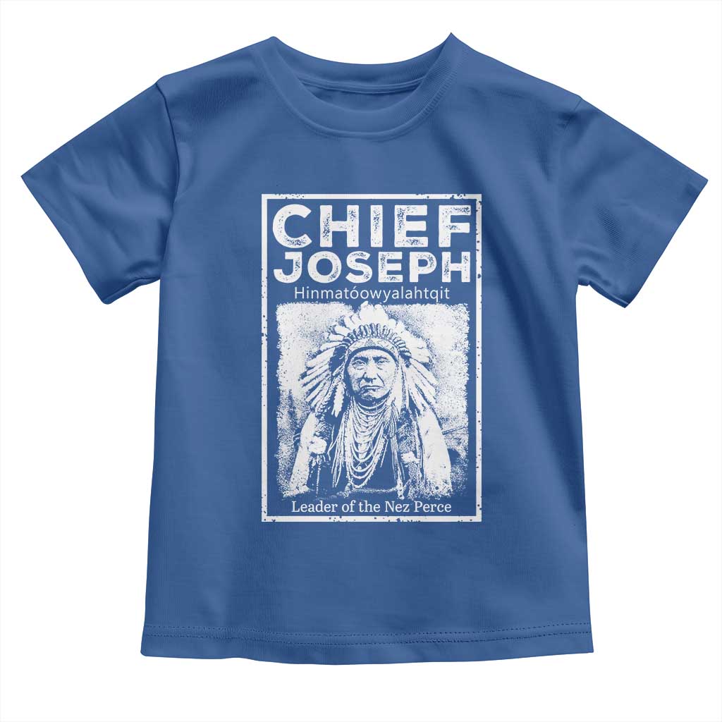 Native American Chief Joseph Toddler T Shirt Leader Of The Nez Perce Indian History - Wonder Print Shop