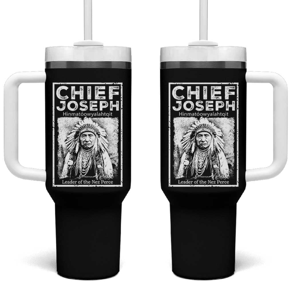 Native American Chief Joseph Tumbler With Handle Leader Of The Nez Perce Indian History - Wonder Print Shop